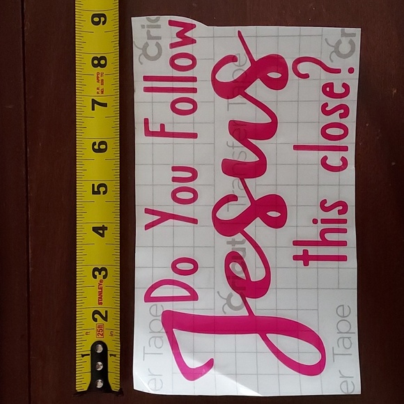 Large Vinyl Decal Pink - Picture 2 of 3